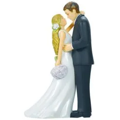 AMSCAN Cake Topper Bride & Groom With Bouquet Plastic