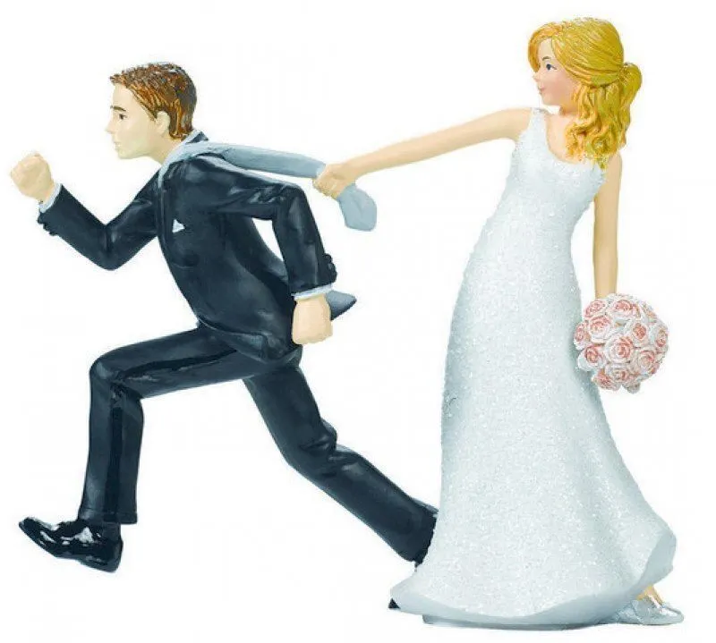 AMSCAN Cake Topper Bride & Groom Tie Puller Resin 1 AMSCAN Cake Topper Bride & Groom Tie Puller Resin