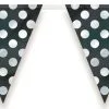 Unique Dots Flag Banner - Black