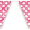 Unique Dots Flag Banner - Hot Pink