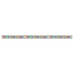 Unique Congratulations Prismatic Banner 9ft