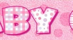 Unique Baby Girl Prismatic Banner 12ft