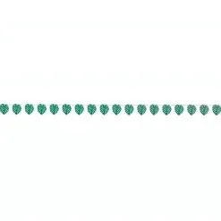 AMSCAN Aloha Luau Palm Leaf Ribbon Banner