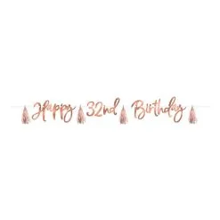 AMSCAN Blush Birthday Customize It Foil Banner Kit