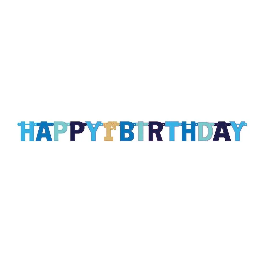 AMSCAN Ahoy Birthday Jumbo Birthday Banner Kit 1 AMSCAN Ahoy Birthday Jumbo Birthday Banner Kit