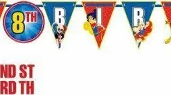 AMSCAN Super Hero Girls Add An Age Birthday Pennant Banner
