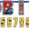 AMSCAN Thomas All Aboard Jumbo Add-An-Age Letter Banner - Printed Paper