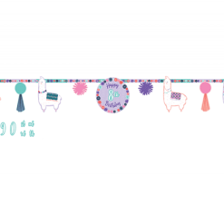 AMSCAN Llama Fun Jumbo Add-An-Age Letter Banner