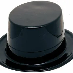 Unique Top Hat - Black Plastic
