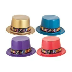 Unique New Year's Plastic Top Hat