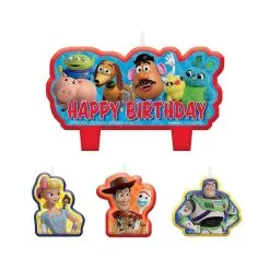 AMSCAN Toy Story 4 Birthday Candle Set 4 Pack