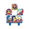 AMSCAN Super Hero Happy Birthday Girls Candle Set 4 Pack