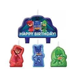 AMSCAN Pj Masks Happy Birthday Candle Set 4 Pack