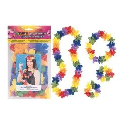 Unique Luau 4 Pce Flower Lei Set
