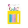 Unique 24 Spiral Candles Assorted