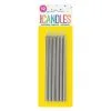 Unique Silver Candles 5 Pack