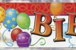 Unique Birthday Balloons Foilbanner 12ft