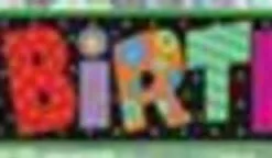 Unique Infinite Birthday Foil Banner 12ft