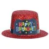 AMSCAN Birthday Brights Mini Hat Glitter Plastic