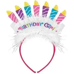 AMSCAN Birthday Cake Headband Fabric