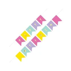 Unique Diy Pastel Pennant Banner With Stickers