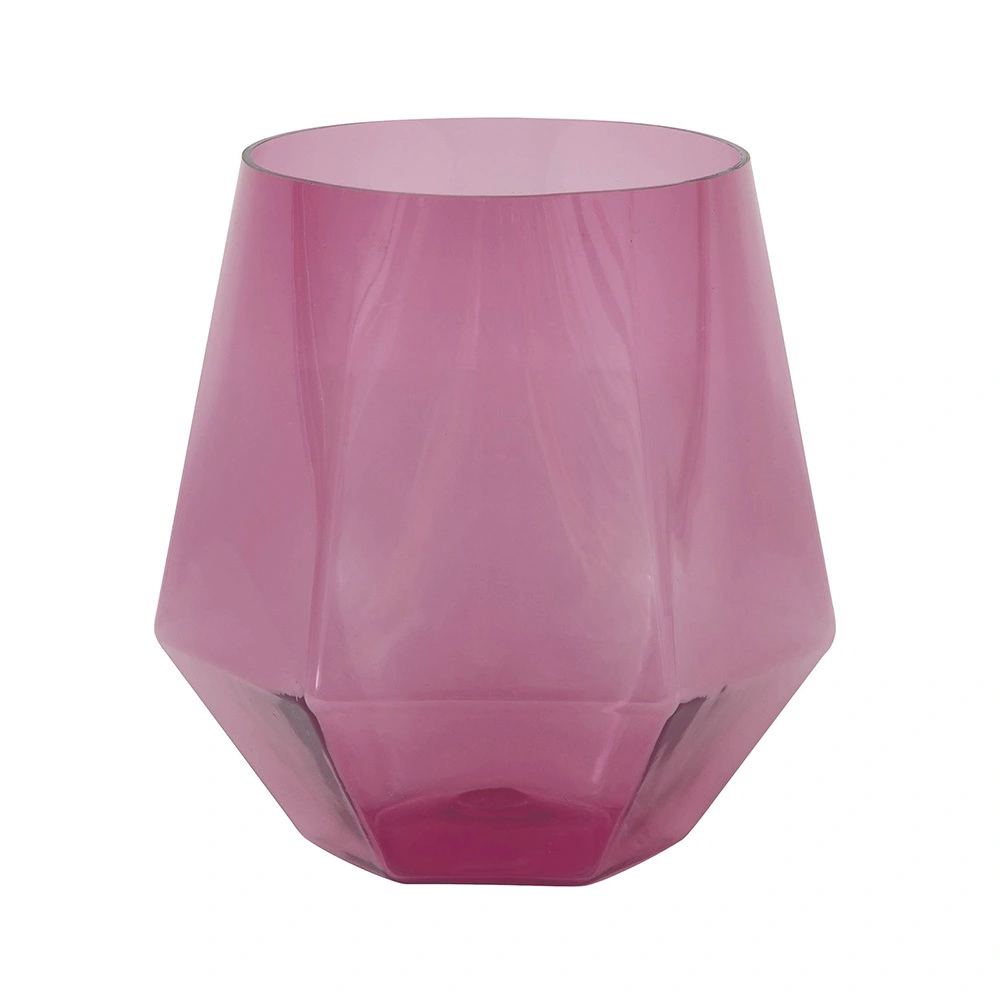 Unique Pink Stemless Plastic Wine Glass 354ml 1 Unique Pink Stemless Plastic Wine Glass 354ml
