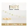 Unique Gold Foil Star Garland 2.74m