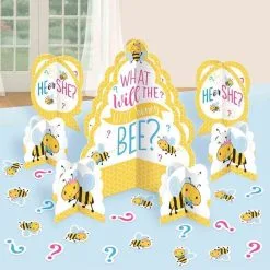AMSCAN What Will It Bee? Table Centrepiece Cardboard Decorating Kit