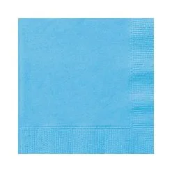 Unique Powder Blue Beverage Napkins 2ply 20 Pack