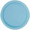 Unique Powder Blue Paper Plates 22cm 16 Pack