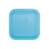 Unique Powder Blue Square Paper Plates 17cm 16 Pack