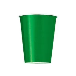 Unique Emerald Green Paper Cups 270ml 14 Pack