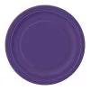 Unique Deep Purple Paper Plates 22cm 8 Pack