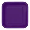 Unique Deep Purple Paper Plates 22cm 14 Pack
