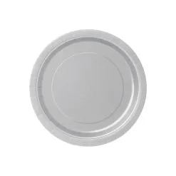 Unique Silver Paper Plates 17cm 8 Pack