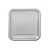 Unique Silver Square Pack Paper Plates 22cm 14 Pack
