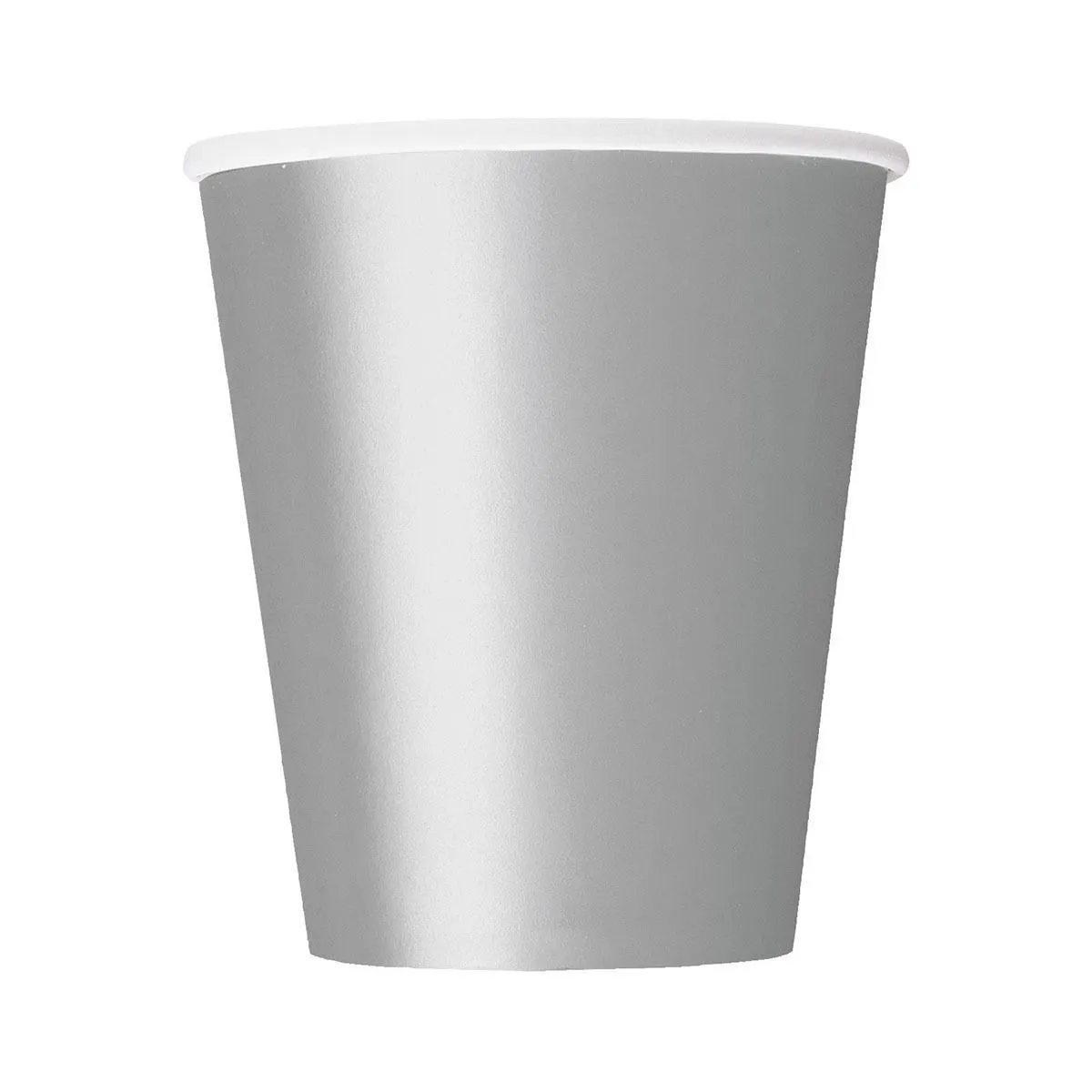 Unique Silver Paper Cups 270ml 8 Pack 1 Unique Silver Paper Cups 270ml 8 Pack