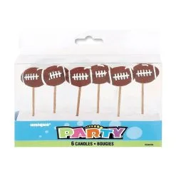 Unique 6 Football Pick Candles