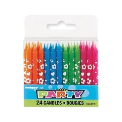 Unique 24 Flower Heart Candles