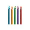 Unique 10 Colour Flame Candles With Holders