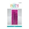 Unique Fringe Door Curtain Hot Pink