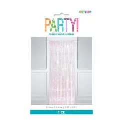 Unique Fringe Door Curtain Iridescent