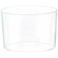 AMSCAN Mini Catering Round Bowls Clear Plastic 2.5oz/ 74ml 40 Pack
