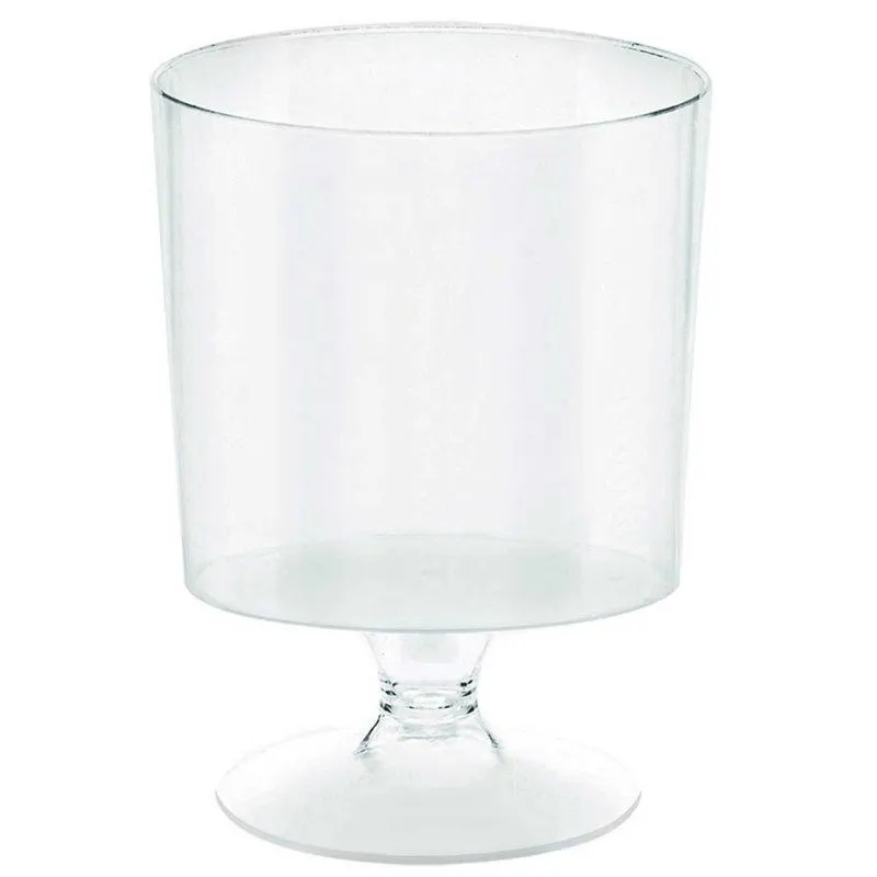 AMSCAN Mini Catering Pedestal Cups Clear Plastic 5oz/ 147ml 10 Pack 1 AMSCAN Mini Catering Pedestal Cups Clear Plastic 5oz/ 147ml 10 Pack