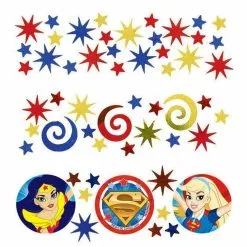 AMSCAN Super Hero Girls Confetti Value Pack Paper & Foil 34 Grams