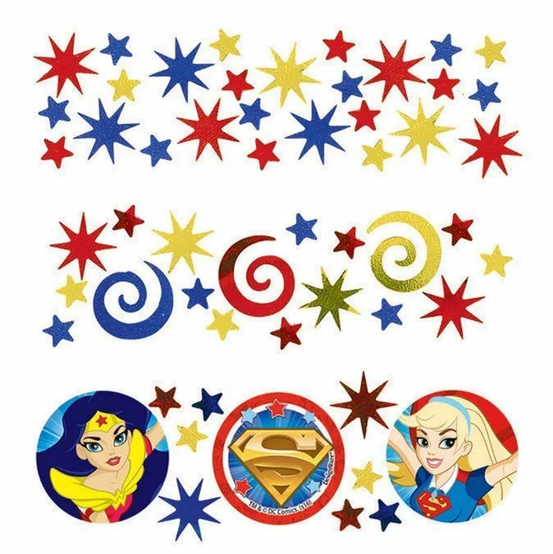 AMSCAN Super Hero Girls Confetti Value Pack Paper & Foil 34 Grams 1 AMSCAN Super Hero Girls Confetti Value Pack Paper & Foil 34 Grams