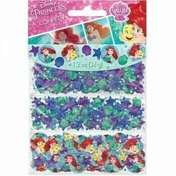 AMSCAN Ariel Dream Big Confetti Value Pack Little Mermaid Cardboard & Foil 34 Grams 1 AMSCAN Ariel Dream Big Confetti Value Pack Little Mermaid Cardboard & Foil 34 Grams