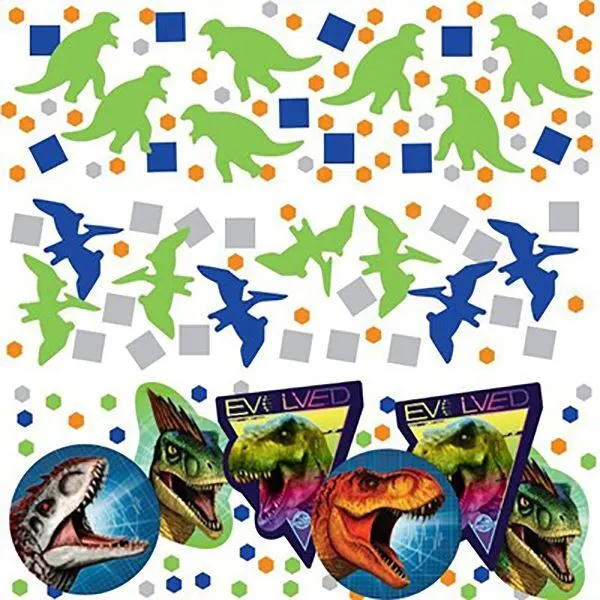 AMSCAN Jurassic World Confetti Value Pack Cardboard & Foil 34 Grams 1 AMSCAN Jurassic World Confetti Value Pack Cardboard & Foil 34 Grams