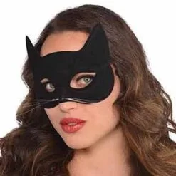 AMSCAN Feline Black Mask