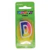 Unique Rainbow Letter Candle D